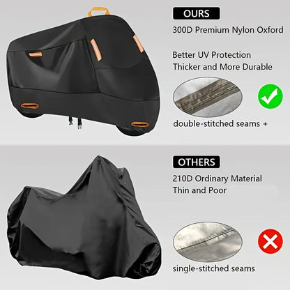 Motorcycle Rainproof Sunscreen Anti-UV Thickened Oxford Cloth Dust Cover