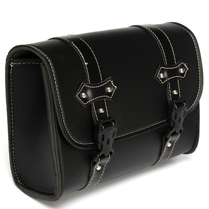 Motorcycle Saddle Leather Bag Pouch Storage