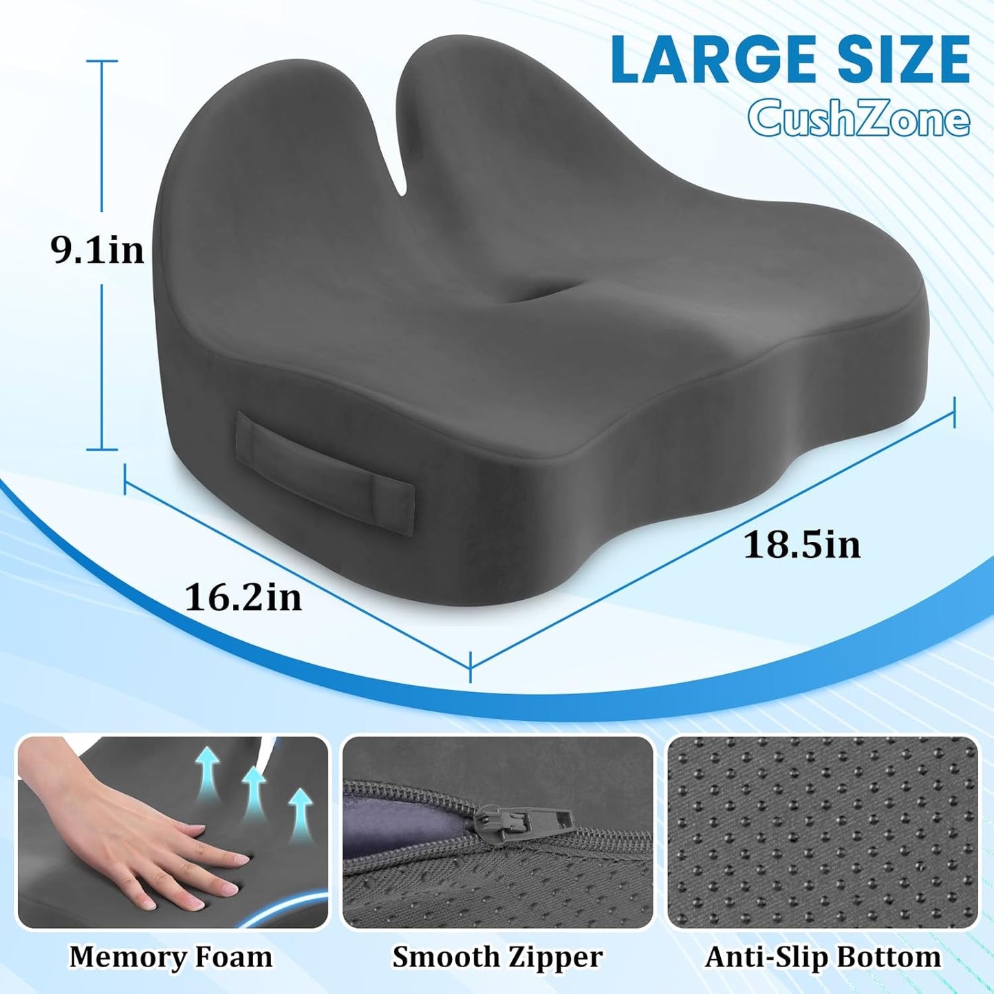 Car Memory Foam Office Chair Seat Cushion