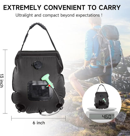 Solar Portable Shower Bag Solar Heating Camping Shower Bag