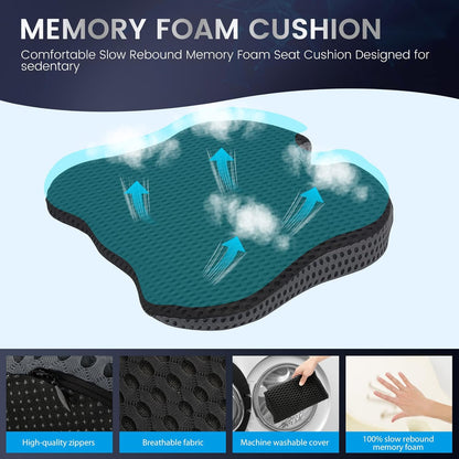 Car Pad Memory Foam Heightening Relax Seat Cushion