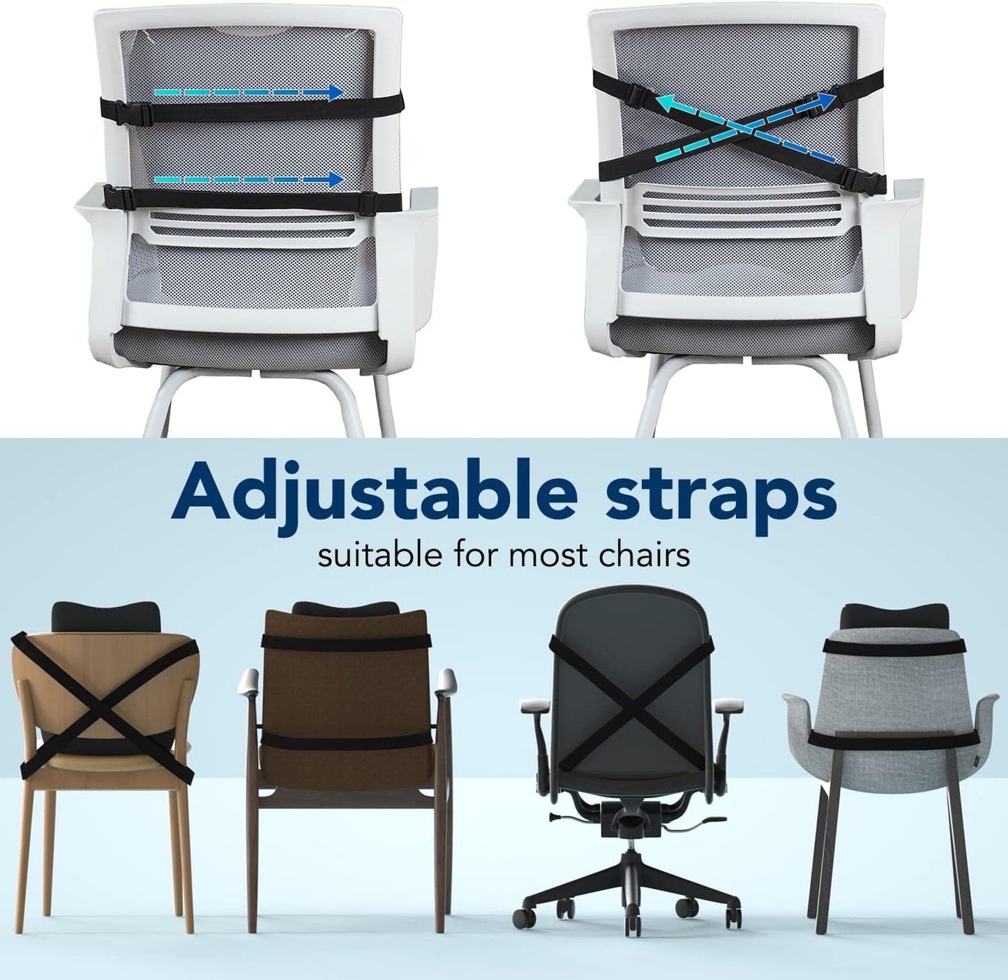 Car Chair Lumbar Support Pillow Memory Foam Seat Cushion