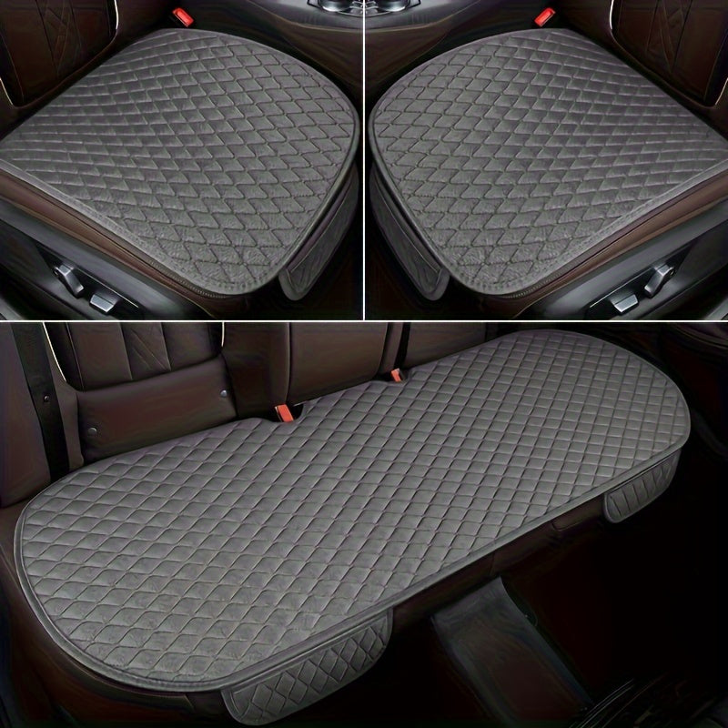 Car All-Season Non-Slip Linen Seat Covers - 3/5/11pcs