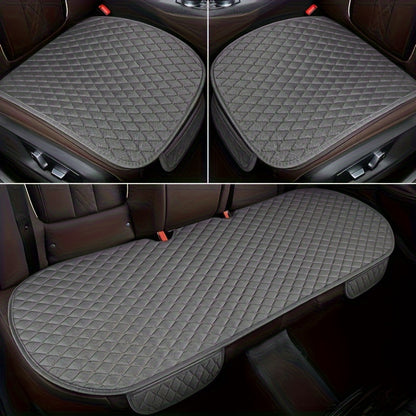 Car All-Season Non-Slip Linen Seat Covers - 3/5/11pcs