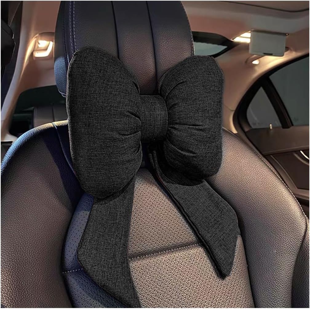 Car Bow Headrest Pillow Breathable Memory Neck Pillow