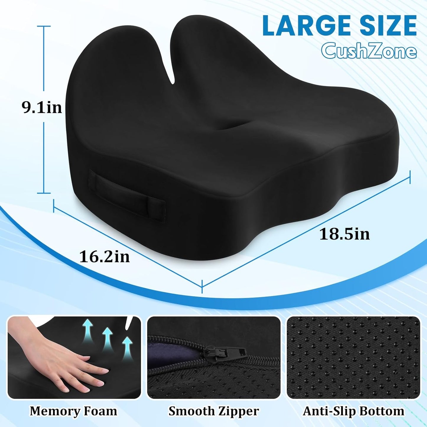 Car Memory Foam Office Chair Seat Cushion