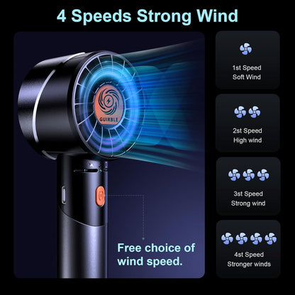 Car Handheld Fan Portable Turbo Powerful Personal Fan