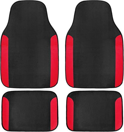 4 PCS Car Floor Mats Anti-Slip Universal Front Rear Carpet Waterproof Rug Floor Mats