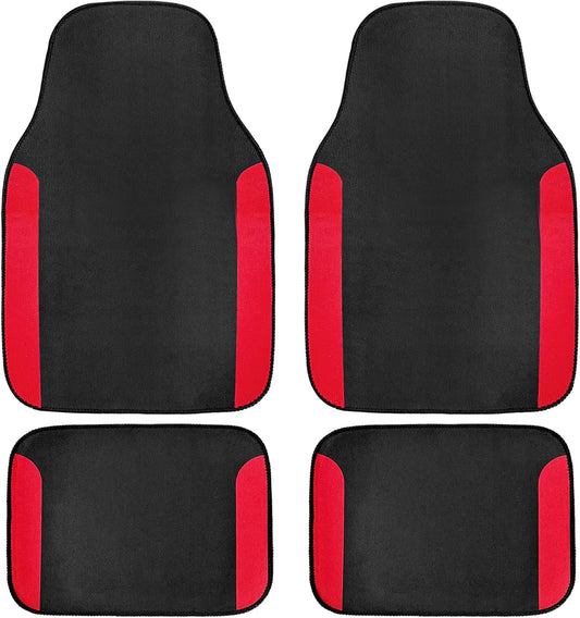 4 PCS Car Floor Mats Anti-Slip Universal Front Rear Carpet Waterproof Rug Floor Mats