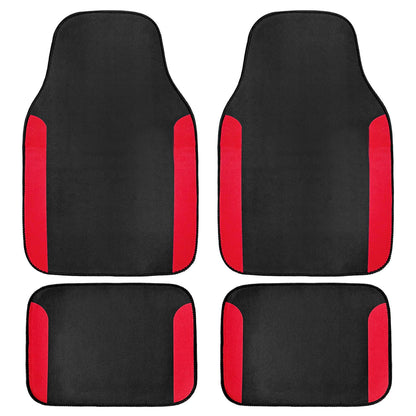 4 PCS Car Floor Mats Anti-Slip Universal Front Rear Carpet Waterproof Rug Floor Mats