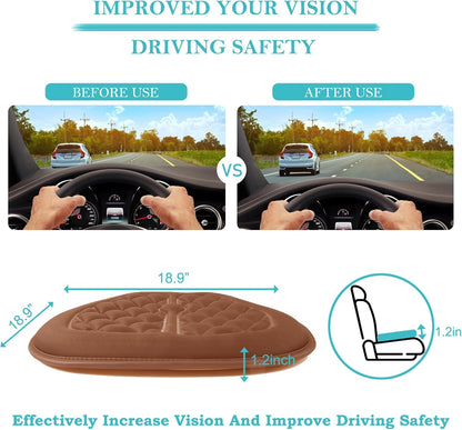 Car Comfort Memory Foam Driver Pain Relief Thick Seat Cushions