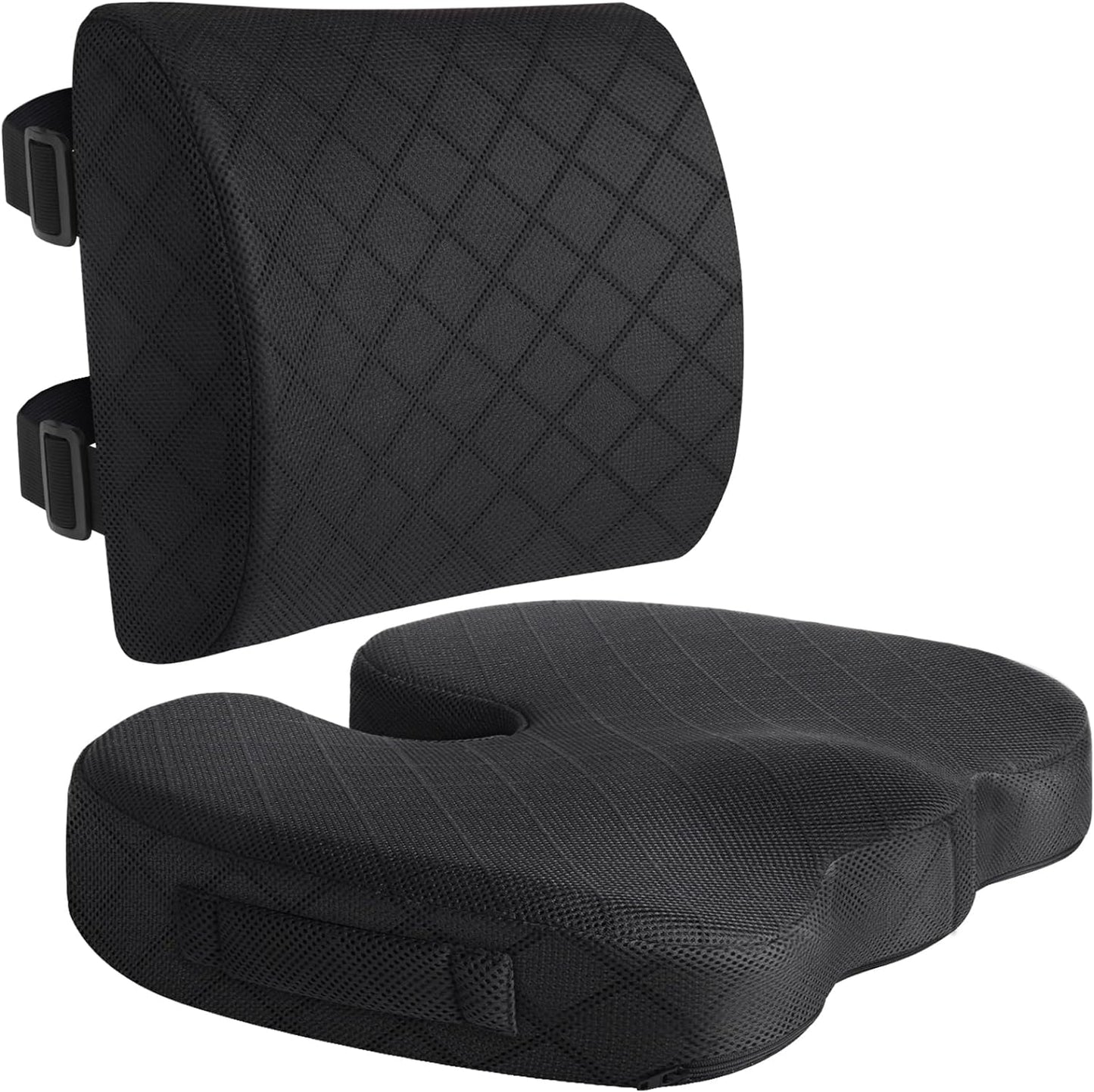 Office Car Seat Cushion Non-Slip Sciatica Back Tailbone Covers