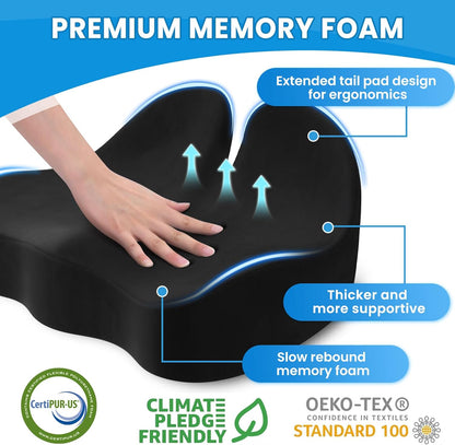 Car Memory Foam Office Chair Seat Cushion