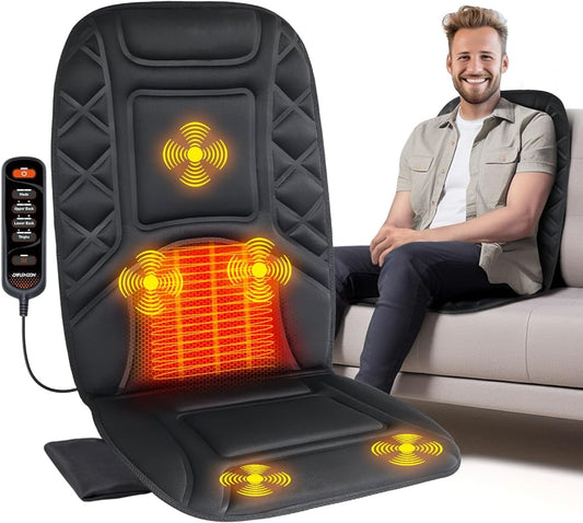 Car Massage Chair Pad Seat Cushion with 5 Vibration Motors