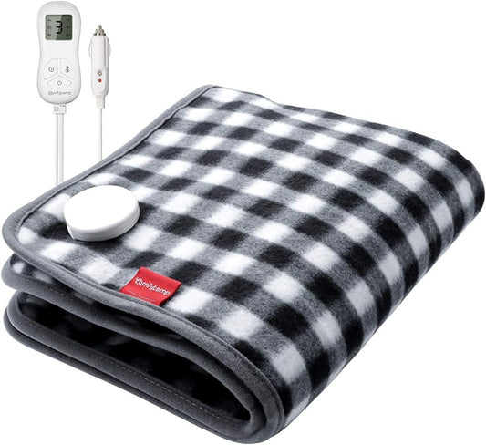 Car Electric Blanket Electric Travel Throw Seat Cushion