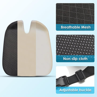 Car Coccyx Pain Relief Anti-Slip Seat Cushion Pad