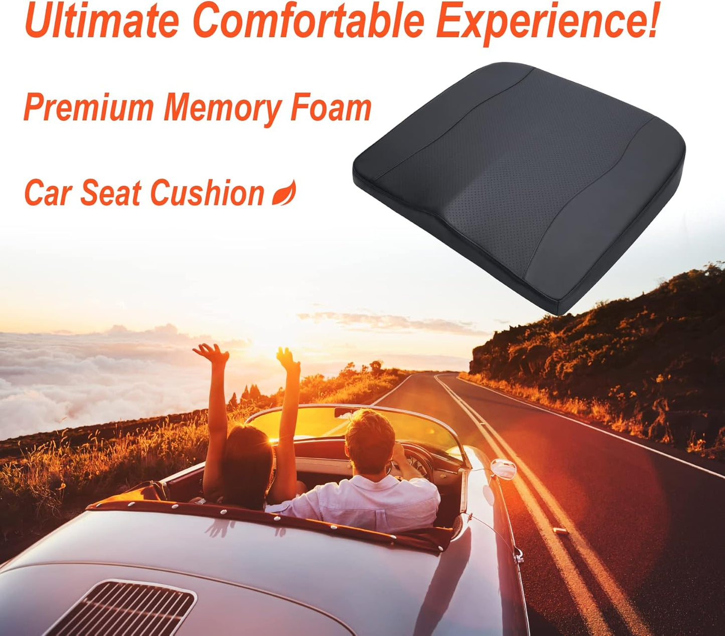 Car Comfort Memory Foam Breathable Mesh Seat Cushions