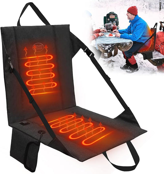 Car Heated Stadium Pad Cordless Rechargeable Seat Cushion