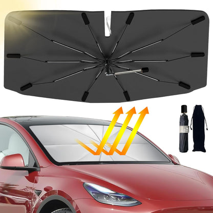 Car Windshield Sun Shade Foldable Umbrella Cover