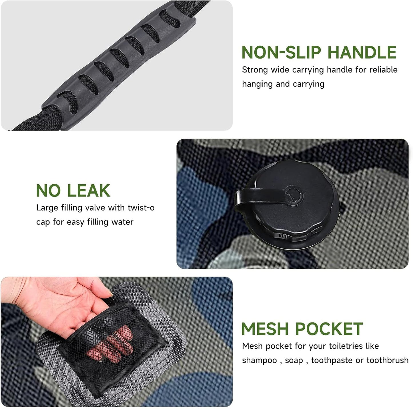 Solar Portable Shower Bag Solar Heating Camping Shower Bag