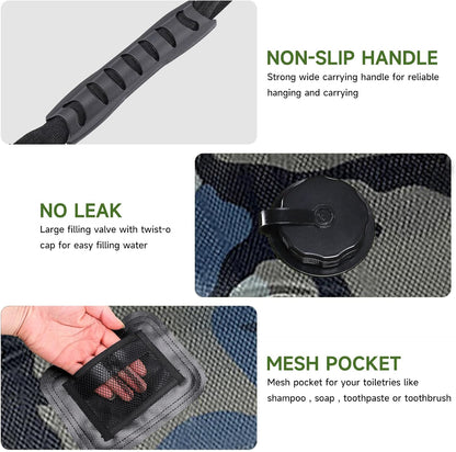 Solar Portable Shower Bag Solar Heating Camping Shower Bag