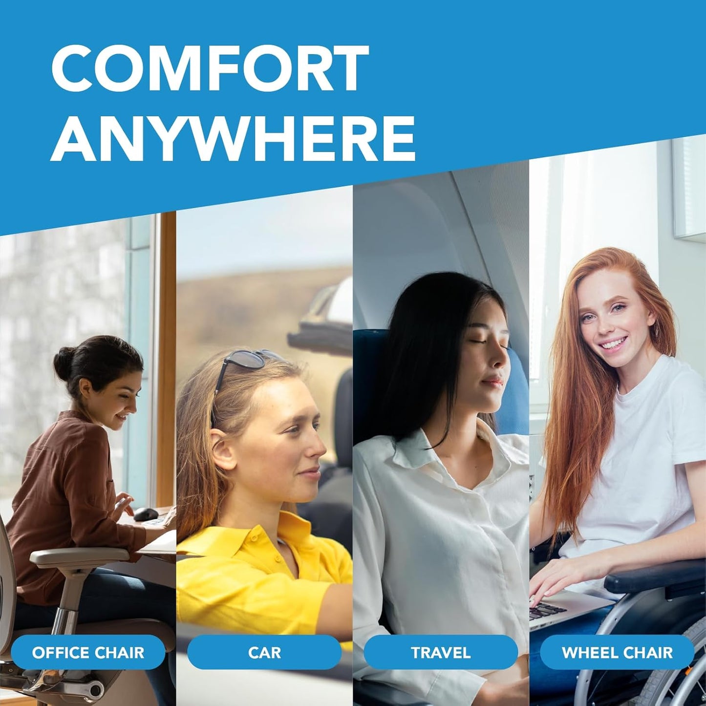 Car Truck Memory Foam Heighted Seat Cushion