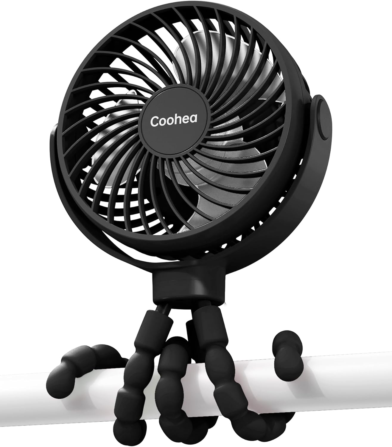 Car Baby Stroller Clip USB Rechargeable Portable Fan