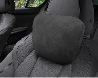 Car Neck Pillow Headrests Super Fiber Suede Support