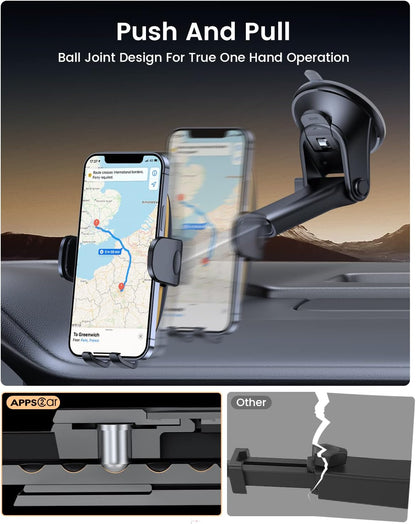 Car Windshield Phone Mount  Suction Cup Phone Holder