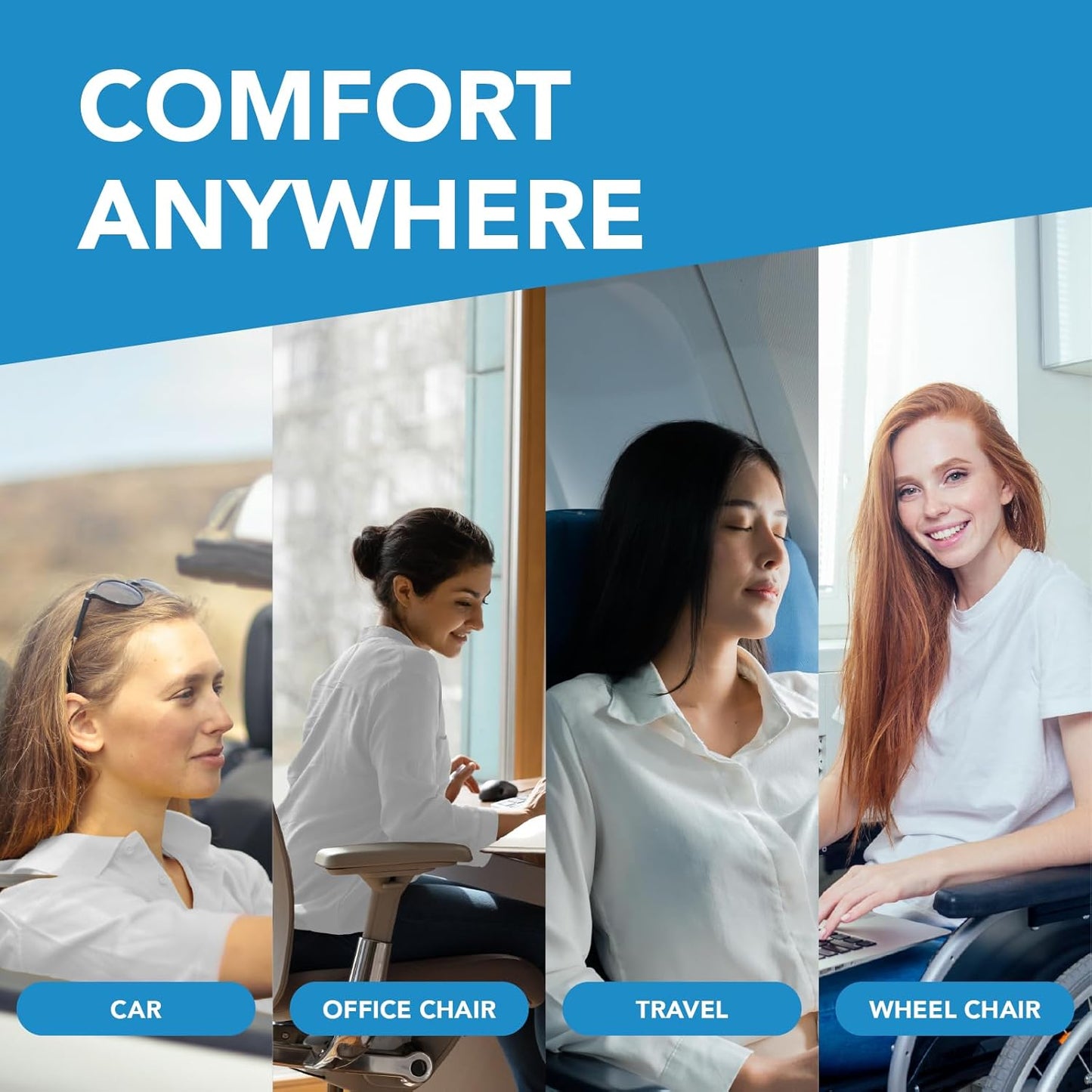 Car Truck Memory Foam Heighted Seat Cushion