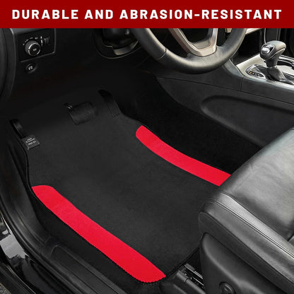 4 PCS Car Floor Mats Anti-Slip Universal Front Rear Carpet Waterproof Rug Floor Mats