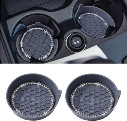 Car Cup Coaster Universal Non-Slip Bling Crystal Organzier