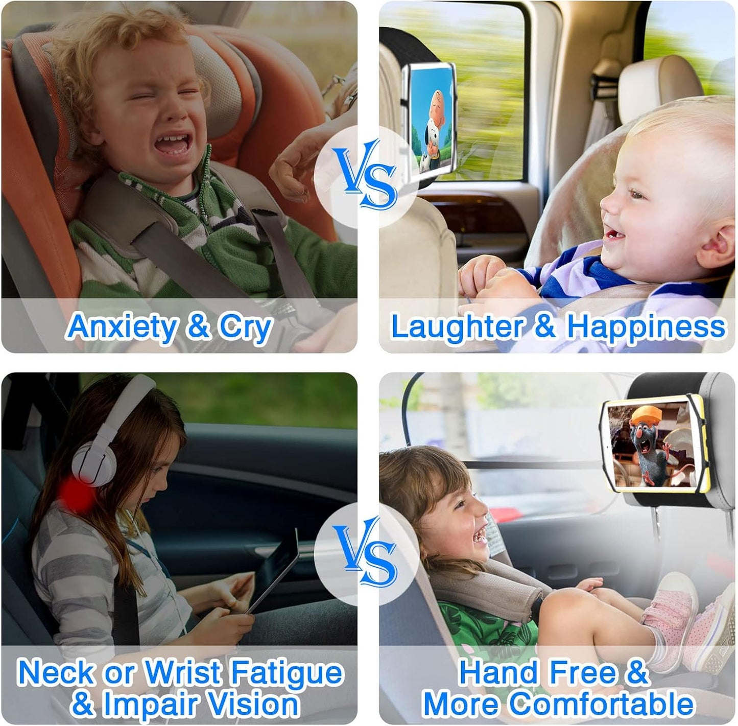 2 Pack Car Tablet Holder Organizer