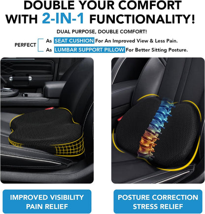 Car Truck Memory Foam Heighted Seat Cushion