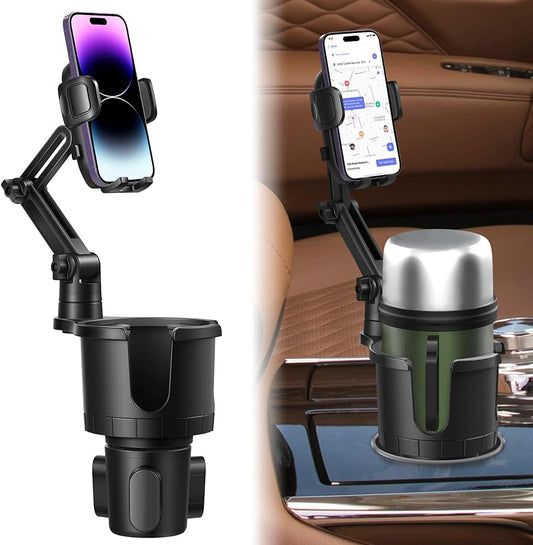 Car Cup Phone Holder Mount Expandable Base Cupholder