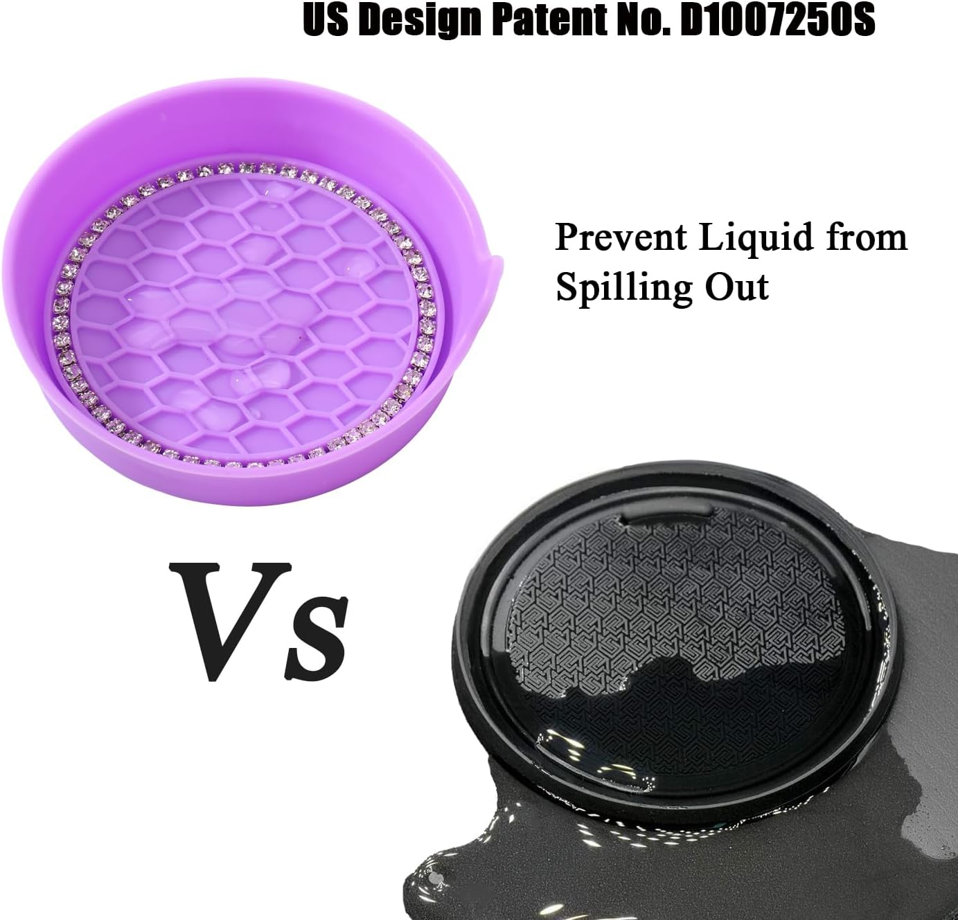 Car Cup Coaster Universal Non-Slip Bling Crystal Organzier