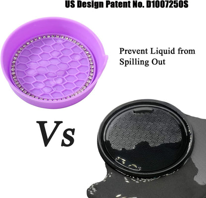 Car Cup Coaster Universal Non-Slip Bling Crystal Organzier