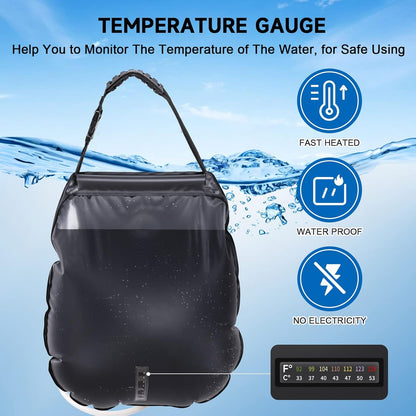 Solar Portable Shower Bag Solar Heating Camping Shower Bag