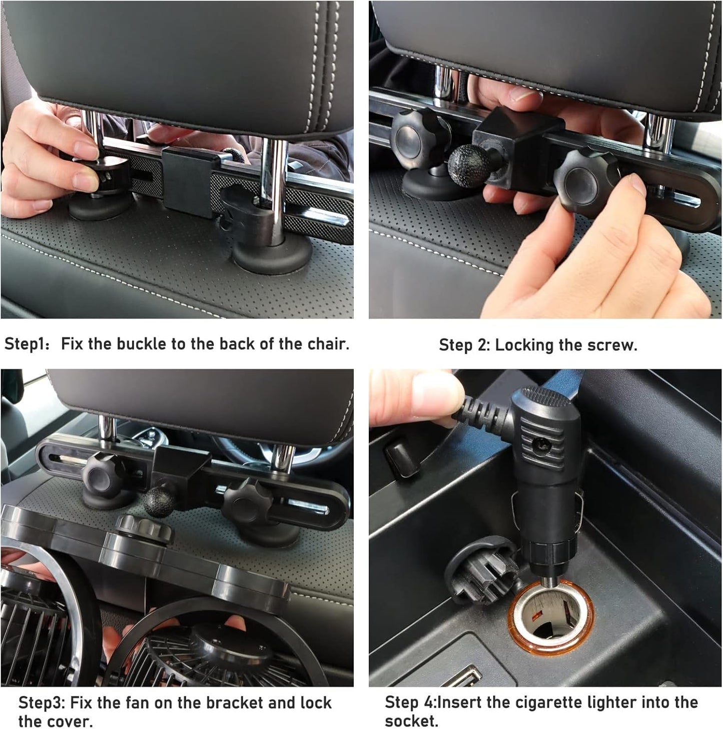 Car Fan Cool Gadgets Passenger Portable 360° Fan