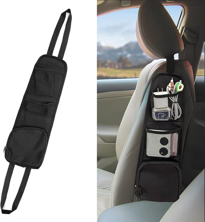 2PCS Car Seat Storage Hanging BagMulti-Pocket Seat Side Organizer