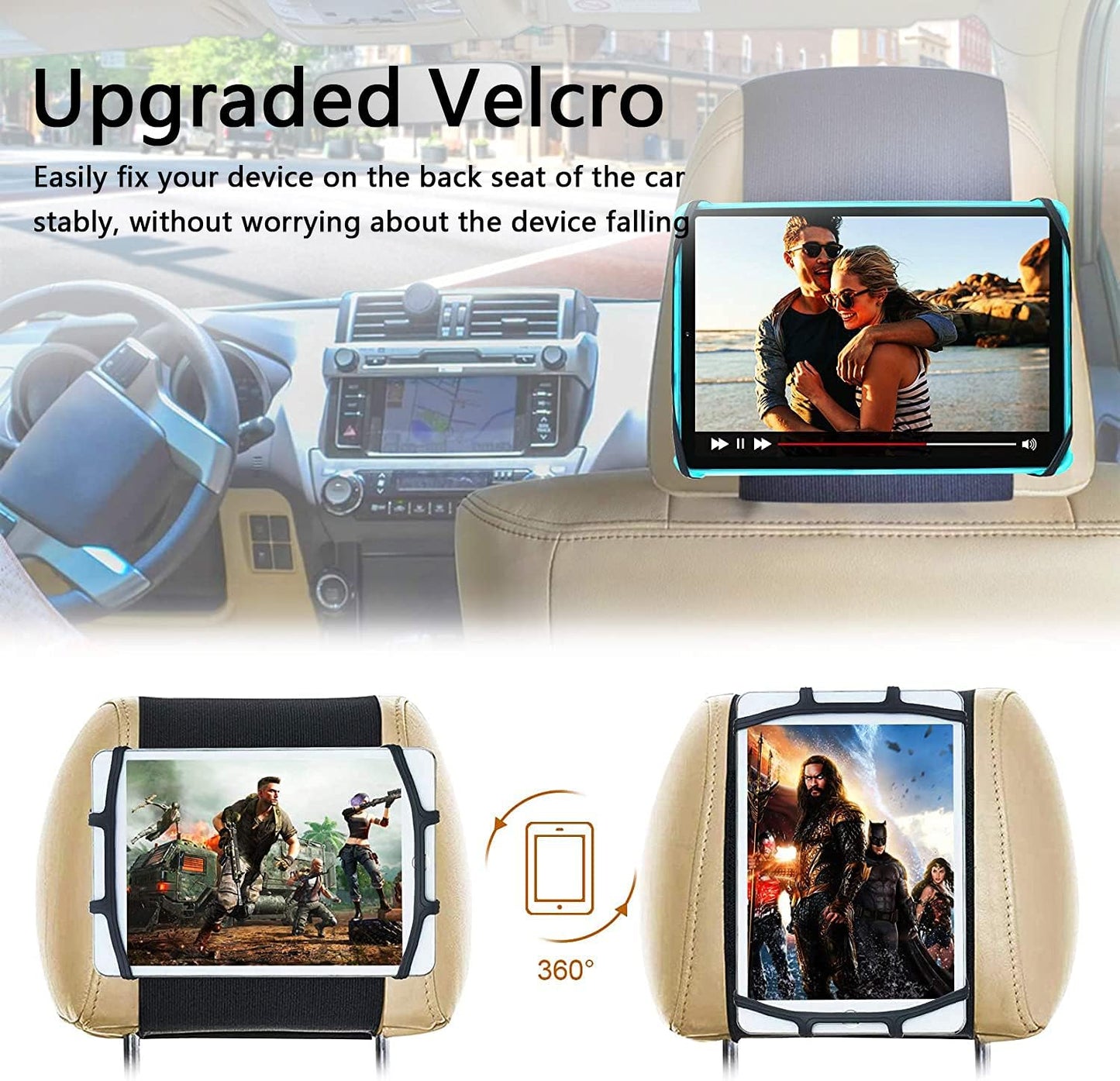 2 Pack Car Tablet Holder Organizer