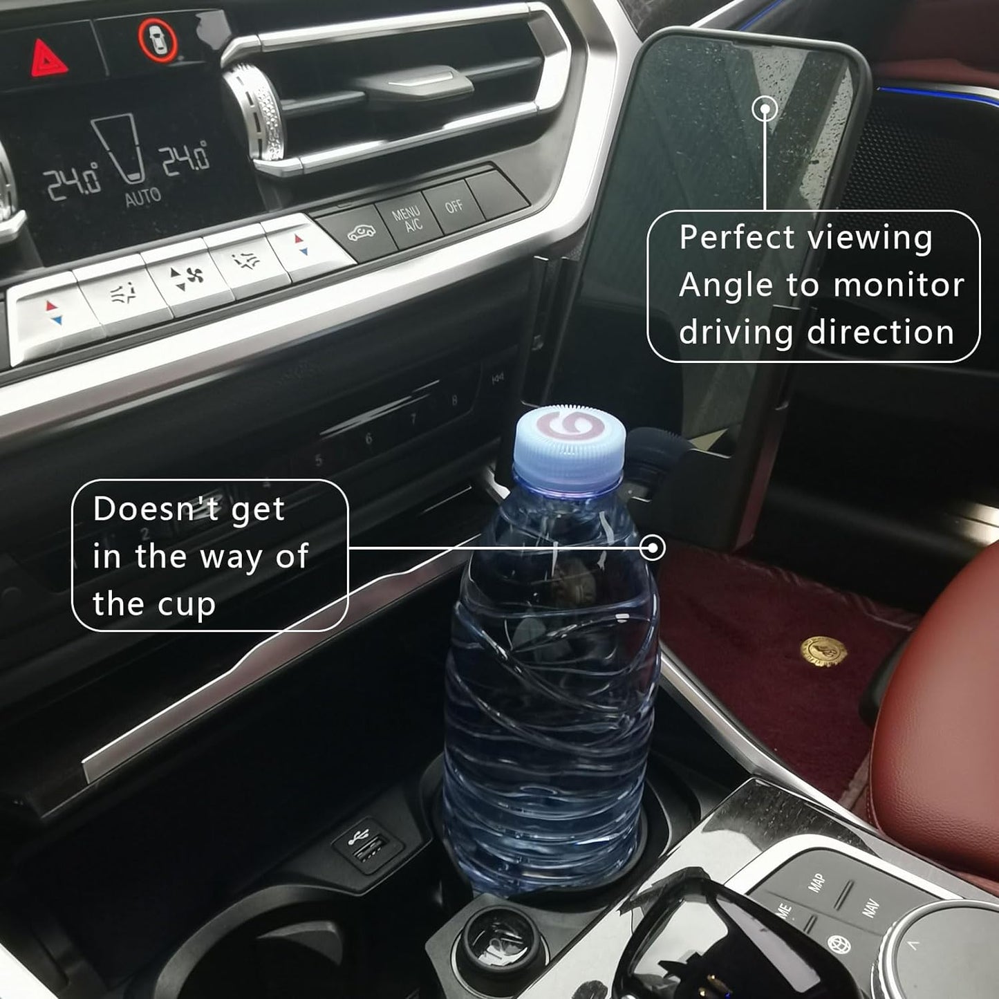 Car Cup Mount Phone Holder Universal Portable Expander