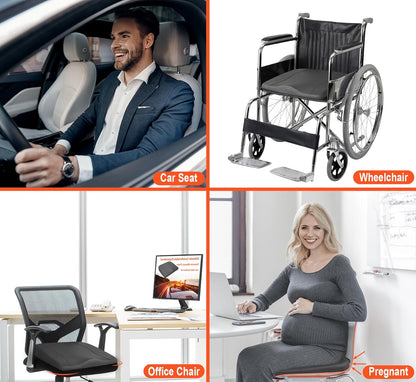 Car Comfort Memory Foam Breathable Mesh Seat Cushions