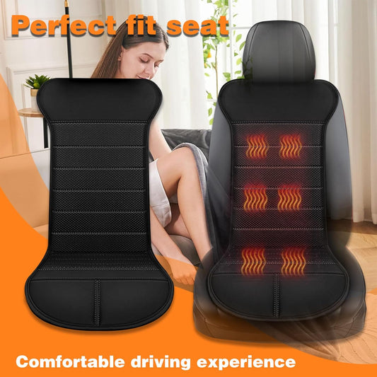 Car Heated Seat Cushion Leather Warm Comfortable Cover