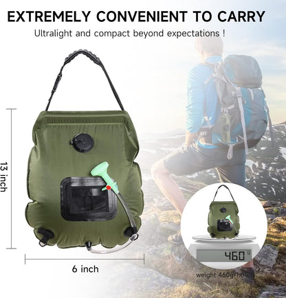 Solar Portable Shower Bag Solar Heating Camping Shower Bag