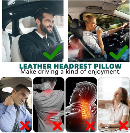 Car Memory Foam Comfortable Ergonomic Neck Pillow 2 Pack