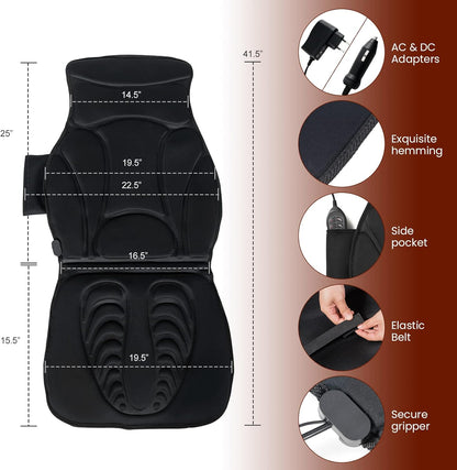 Car Massage Seat Cushion Back Chair Covers