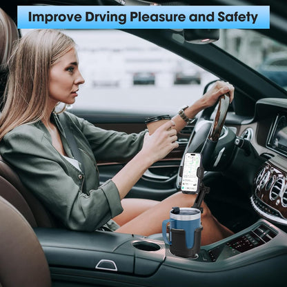 Car Cup Phone Holder Mount Expandable Base Cupholder