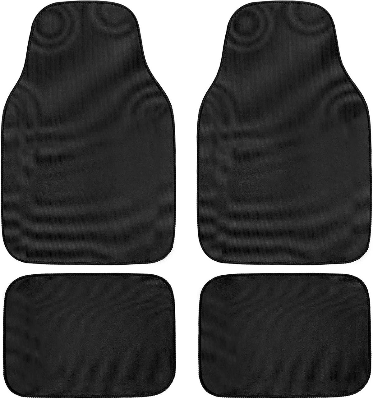 4 PCS Car Floor Mats Anti-Slip Universal Front Rear Carpet Waterproof Rug Floor Mats