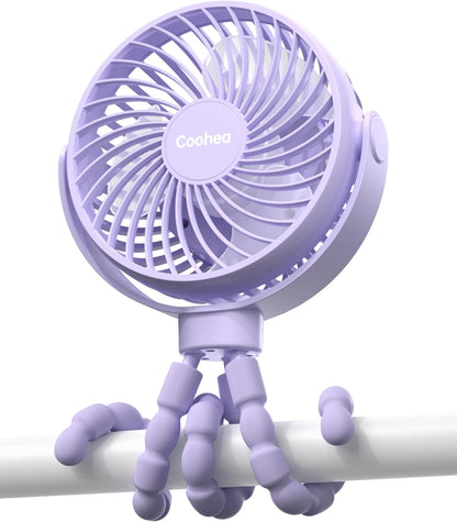 Car Baby Stroller Clip USB Rechargeable Portable Fan